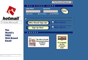 Email pertama aku dari hotmail.